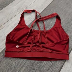 lululemon athletica Women's Burgundy Sports Bra